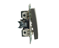 Катрин Переключатель перекрестный 1-кл графит GLS10-7110-06