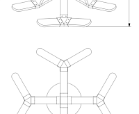 Потолочный светильник 90147/4 черный/золото