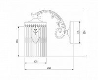 Бра 60014/1 античная бронза сн/пр