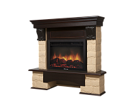 Портал Forte 26/30U (угловой) камень бежевый шпон темный дуб