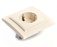 Эрна Розетка 1-ая с/з в сборе слоновая кость PST16-9010-02