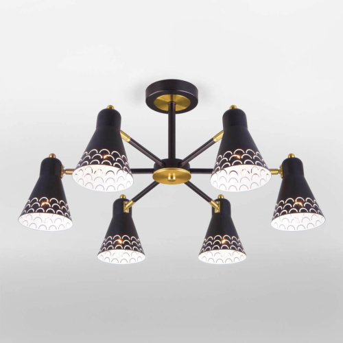 Люстра 70100/6 черный сн/пр