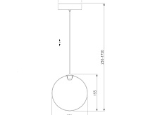 Подвесной LED светильник 50231/1 LED янтарный