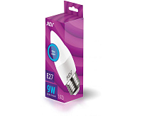 Лампа светодиодная свеча С37, 9 Вт, Е27, 6500К 32523 9 сн/пр