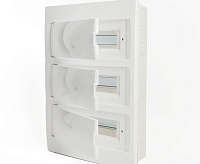 Бокс встраиваемый 36 модулей IP20, непрозрачная белая дверца, Stekker