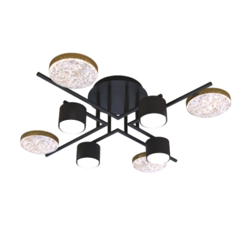 Люстра CL-LED-DIAMOND-R001-LED4+GX53*4BK