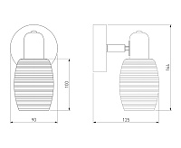 Спот - 20033/1 хром сн/пр