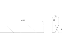 Настенный светодиодный светильник 40116 LED Snip темно-серый IP20