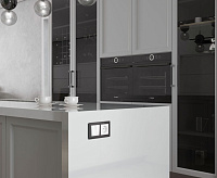 Веркель Перекрестный переключатель двухклавишный (белый) W1123001