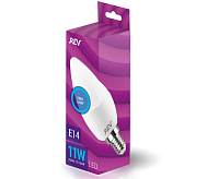 Лампа светодиодная свеча С37, 11 Вт, Е14, 6500К 32512 3