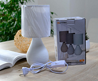 Настольная лампа BETA 1xE14 R-100x120x275-WHITE/WHITE-220-IP20