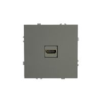 Эмили Розетка HDMI 2.0 Type A  платиново-серый, RST00-5118-10