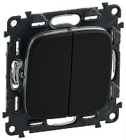 Valena ALLURE Выключатель 2-кл c лиц панелью антрацит 752915