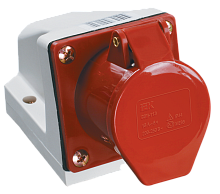 Розетка 114 стационарная 3Р+РЕ 16А 380В IP44 ИЭК IEK PSR12-016-4