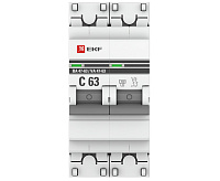 Автоматический выключатель 2P 63А (C) 4,5kA ВА 47-63 