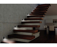 Архитектурный светодиодный встраиваемый светильник MS-GF-001 3W R-CW-GRAY-IP65 сн/пр