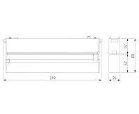 Flat Magnetic Трековый светильник 10W 4000K Unity черный