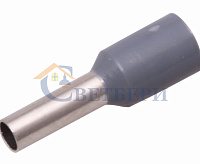 Наконечник штырьевой втулочный изолированный (НШВИ F-18mm) 4мм серый 08-0822