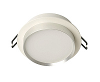 Светильник встраиваемый GX53 DL507 15W белый/серебро, круг