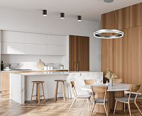 Люстра светодиодная AL5888 60W max 4200Lm 4000K SHINNING RING белый сн/пр