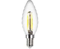 Лампа светодиодная filament свеча витая ТС37, 7Вт, Е14, 4000К, DEKO Premium 32493 5 сн/пр