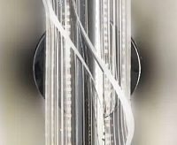 Бра "LUMIERA"  8W Q-210 CHROME/CLEAR-220-IP20 on/off