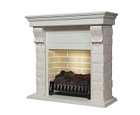 Портал Torre U угловой  камень белый шпон беленый дуб 985 х 1050 х 745 мм