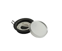 Светильник встраиваемый GX53 DL507 15W черный/серебро, круг
