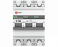 Автоматический выключатель EKF ВА 47-63 3P 4,5kA 50 А сн/пр