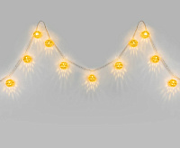 Гирлянда бытовая электрическая нить/золото/теплый белый с эффектом мерцания 400-003