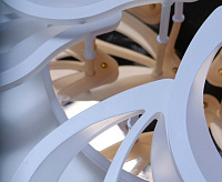 Люстра светодиодная SF5027/9C-WT-GD-RGB