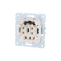 LK60 Механизм выключателя 2-кл для жалюзи черный бархат 861400