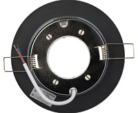 Светильник встраиваемый GX53 черный, стекло DK80 BK