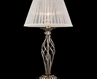 Настольная лампа с абажуром 01002/1 античная бронза
