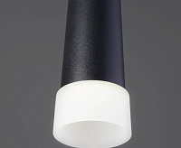 Подвесной LED светильник DLR038 7+1W 4200К черный матовый сн/пр