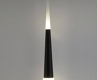 Подвесной LED светильник DLR038 7+1W 4200К черный матовый сн/пр