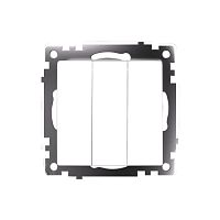 Катрин Выключатель 3-кл белый GLS10-7108-01