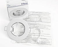 Светильник встраиваемый GU5.3 MR16 DL10 белый 