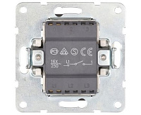 LK80 Выключатель 1-кл серебристый металлик 840103-1