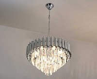 Люстра SANDRA 8хE14-480x905-CHROME/CRYSTAL-220-IP20