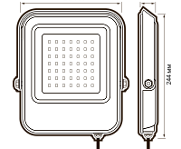 Прожектор светодиодный PFL- V 100w 6500K IP65 Jazzway