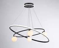 Светильник подвесной светодиодный FL66327/1+4BK черный 