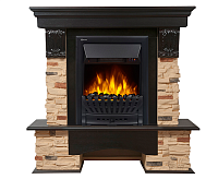 Портал Pietra Nuovo 25 камень сланец натуральный, шпон темный дуб