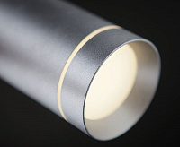 Подвесной LED светильник DLR023 12W 4200K хром матовый