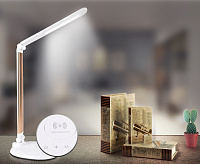 Настольная лампа с беспроводной зарядкой DE525 GD 3000-6400K 7W