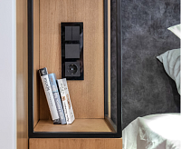 Веркель Выключатель 1-кл (черный матовый) WL08-SW-1G/W1110008