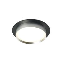 Светильник встраиваемый GX53 DL507 15W черный/серебро, круг