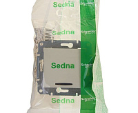 SEDNA Выключатель 1-кл подсветкой беж SDN1400147