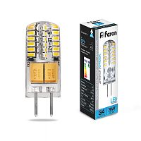 Лампа светодиодная  3W G4 12V 6400K LB-422 (Feron)