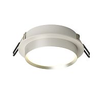 Светильник встраиваемый GX53 DL507 15W белый/серебро, круг